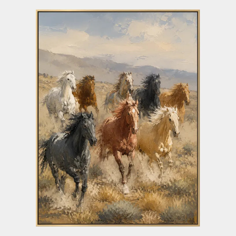 Expressionist animals oil painting showing an expressive animal subject rendered with visible brushwork in a brown palette.
