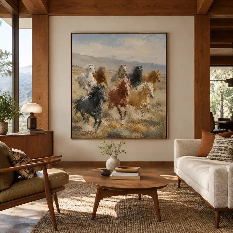 Expressionist animals oil painting showing an expressive animal subject rendered with visible brushwork in a brown palette.