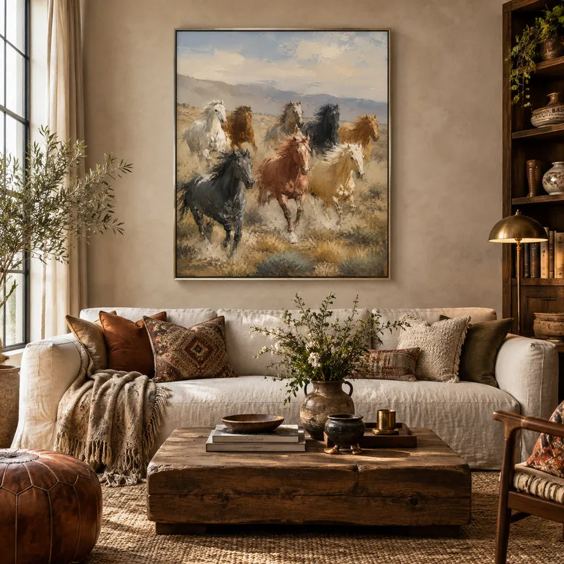 Expressionist animals oil painting showing an expressive animal subject rendered with visible brushwork in a brown palette.
