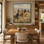 Expressionist animals oil painting showing an expressive animal subject rendered with visible brushwork in a brown palette.