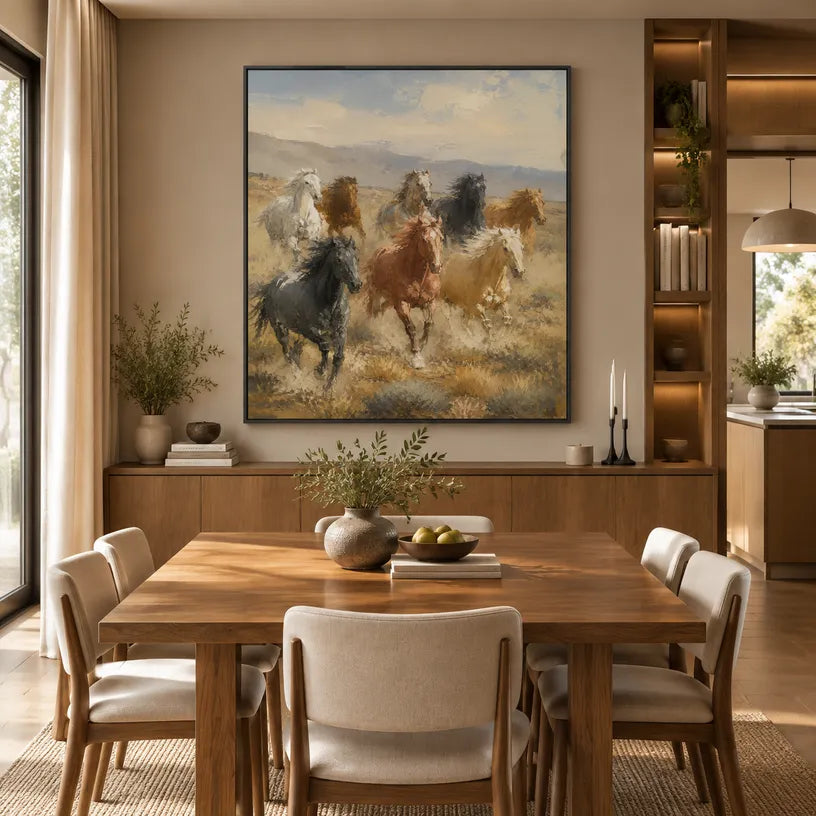 Expressionist animals oil painting showing an expressive animal subject rendered with visible brushwork in a brown palette.