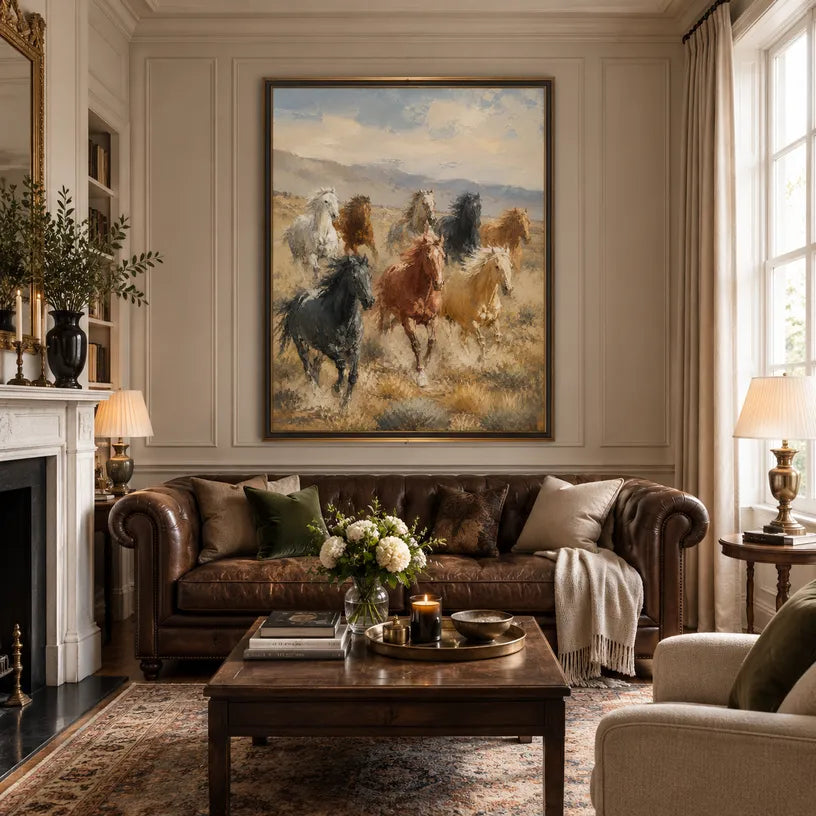 Expressionist animals oil painting showing an expressive animal subject rendered with visible brushwork in a brown palette.