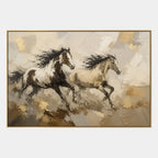 Expressionist animals oil painting showing an expressive animal subject rendered with visible brushwork in a brown palette.