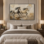 Expressionist animals oil painting showing an expressive animal subject rendered with visible brushwork in a brown palette.