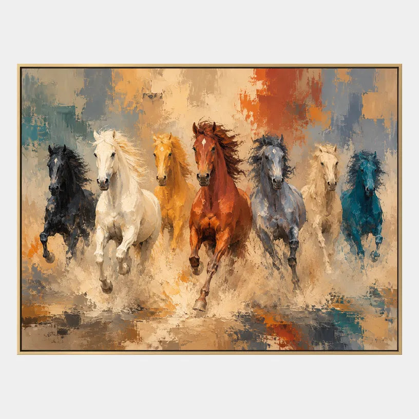 Expressionist animals oil painting showing an expressive animal subject rendered with visible brushwork in a orange palette.