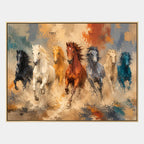 Expressionist animals oil painting showing an expressive animal subject rendered with visible brushwork in a orange palette.