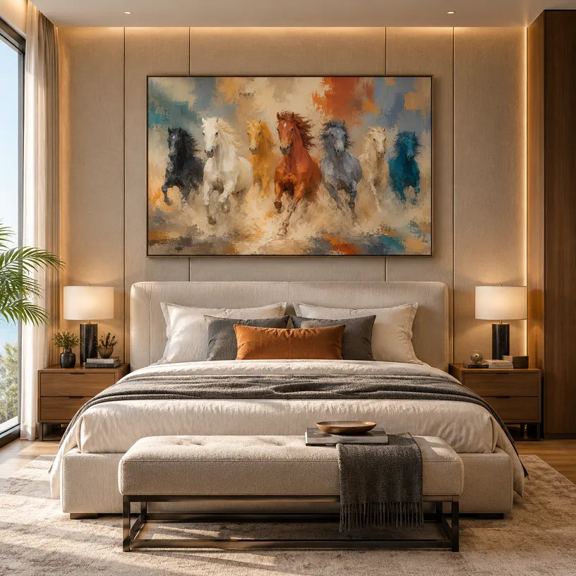 Expressionist animals oil painting showing an expressive animal subject rendered with visible brushwork in a orange palette.