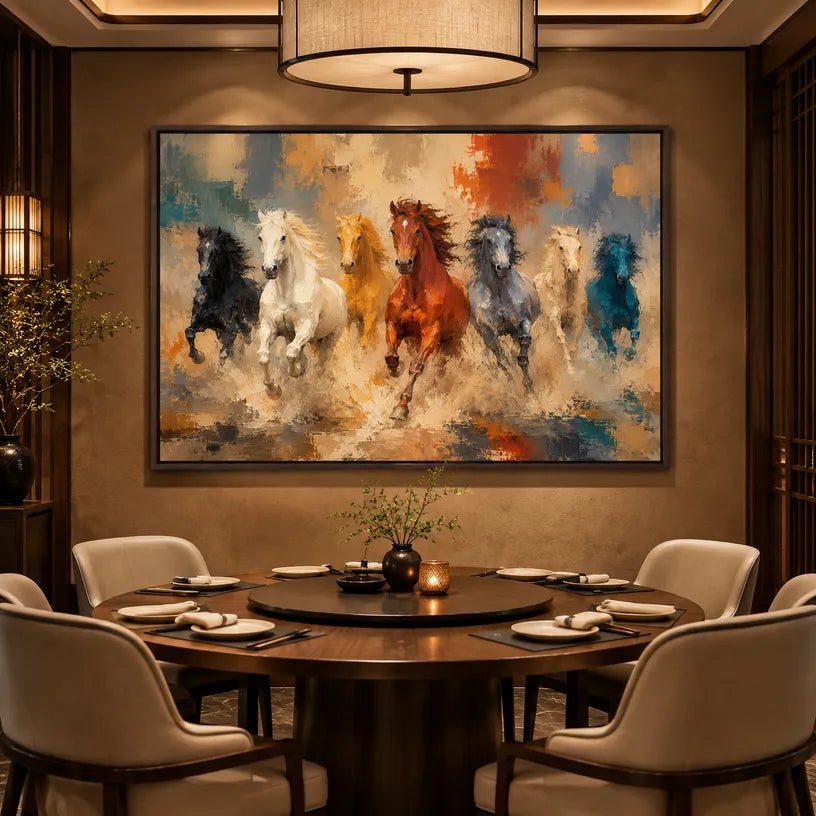 Expressionist animals oil painting showing an expressive animal subject rendered with visible brushwork in a orange palette.