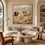 Expressionist animals oil painting showing an expressive animal subject rendered with visible brushwork in a brown palette.