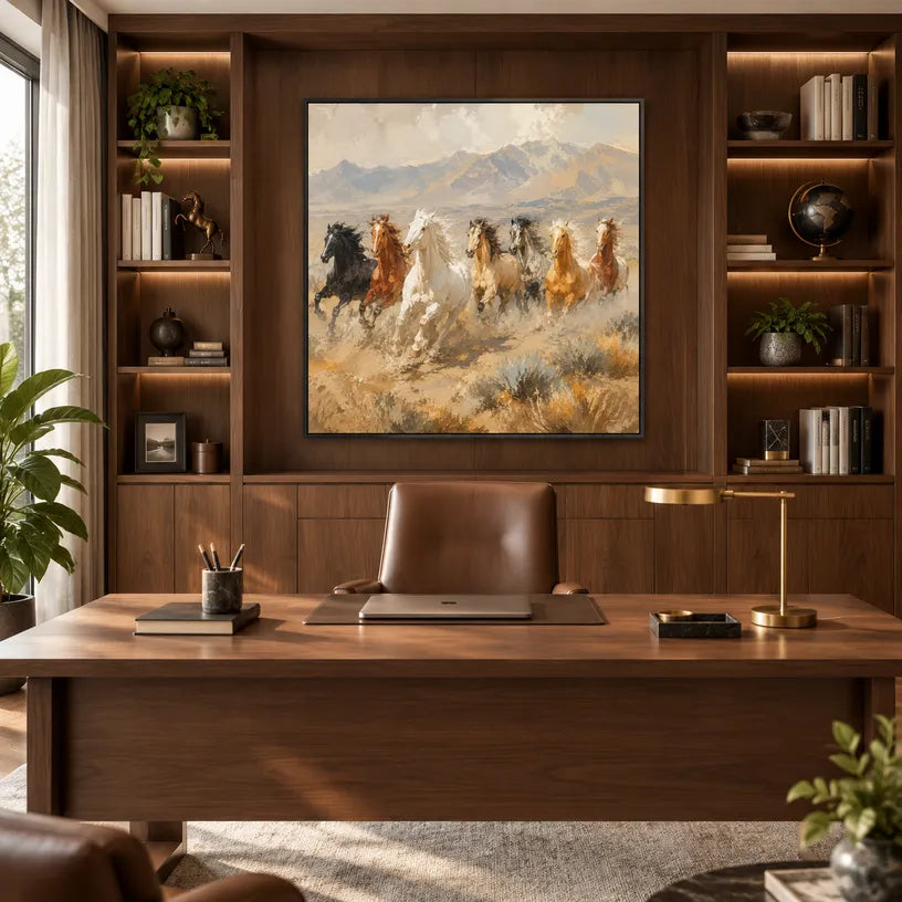 Expressionist animals oil painting showing an expressive animal subject rendered with visible brushwork in a brown palette.