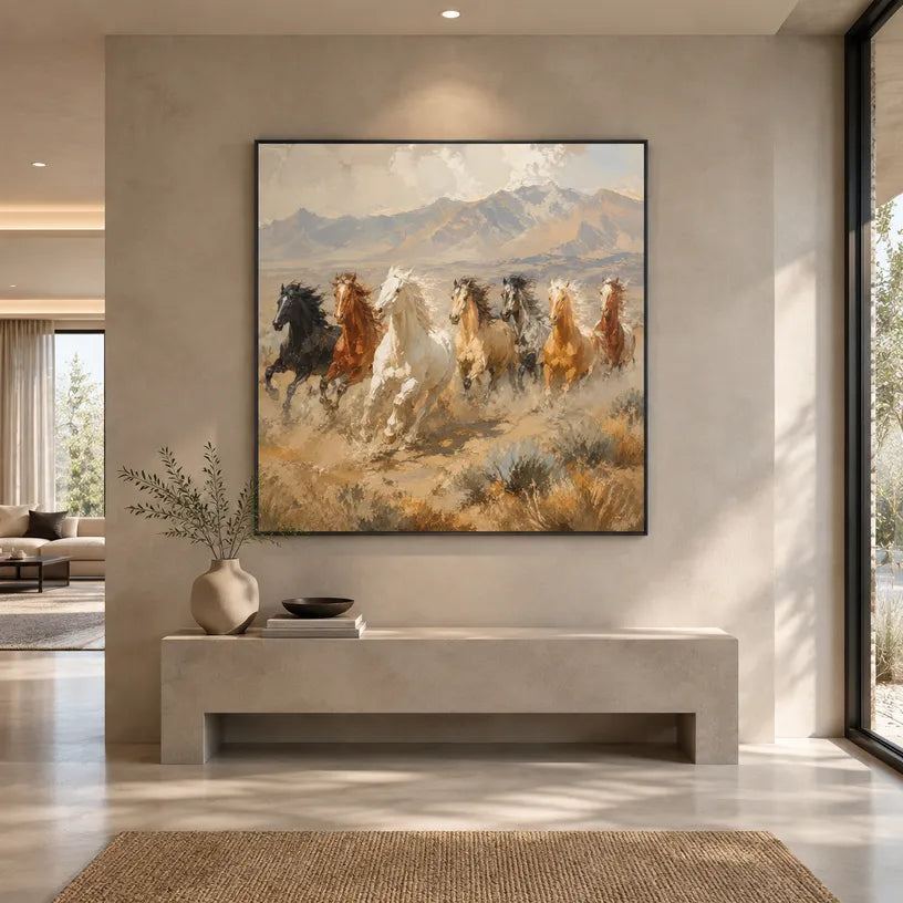 Expressionist animals oil painting showing an expressive animal subject rendered with visible brushwork in a brown palette.