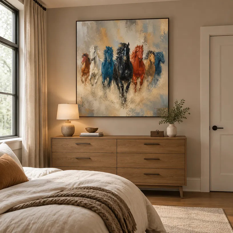 Expressionist animals oil painting showing an expressive animal subject rendered with visible brushwork in a brown palette.