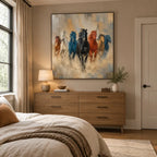 Expressionist animals oil painting showing an expressive animal subject rendered with visible brushwork in a brown palette.