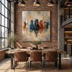 Expressionist animals oil painting showing an expressive animal subject rendered with visible brushwork in a brown palette.