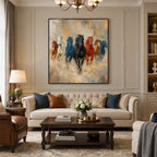 Expressionist animals oil painting showing an expressive animal subject rendered with visible brushwork in a brown palette.
