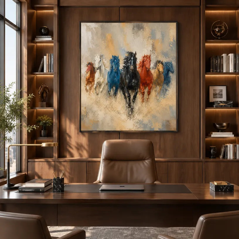 Expressionist animals oil painting showing an expressive animal subject rendered with visible brushwork in a brown palette.