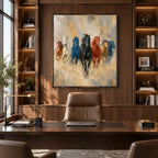Expressionist animals oil painting showing an expressive animal subject rendered with visible brushwork in a brown palette.