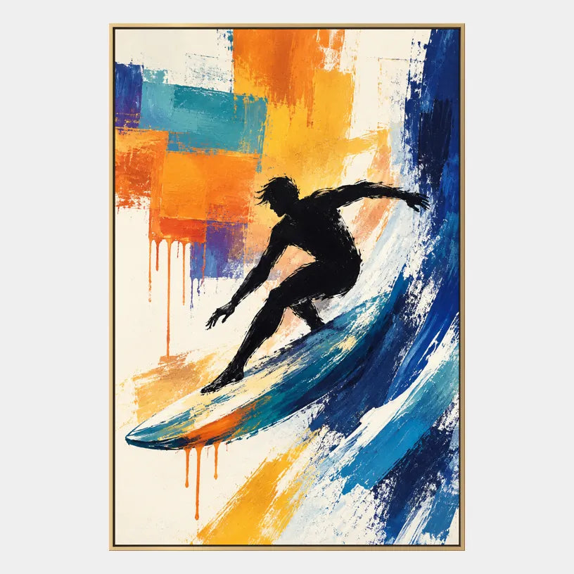 Ritrattistica di graffiti e pittura a olio con figure espressive o ritratti resi con dettagli pittorici in una tavolozza blu.