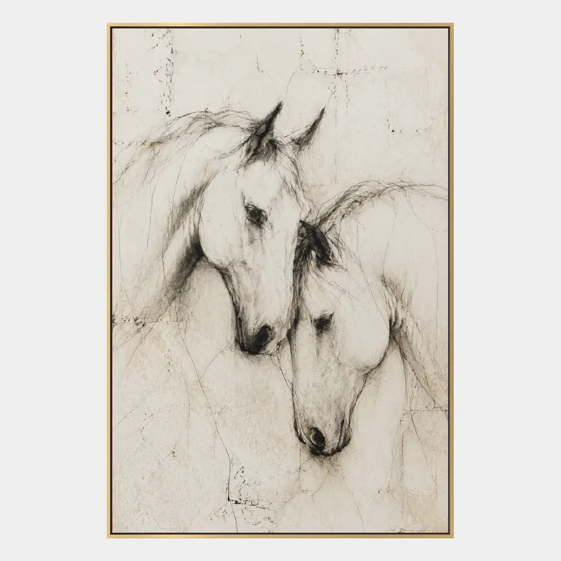Minimalist animals oil painting showing an expressive animal subject rendered with visible brushwork.