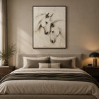 Minimalist animals oil painting showing an expressive animal subject rendered with visible brushwork.