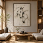 Minimalist animals oil painting showing an expressive animal subject rendered with visible brushwork.
