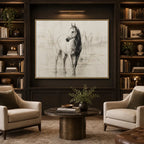 Minimalist animals oil painting showing an expressive animal subject rendered with visible brushwork.
