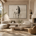 Minimalist animals oil painting showing an expressive animal subject rendered with visible brushwork.