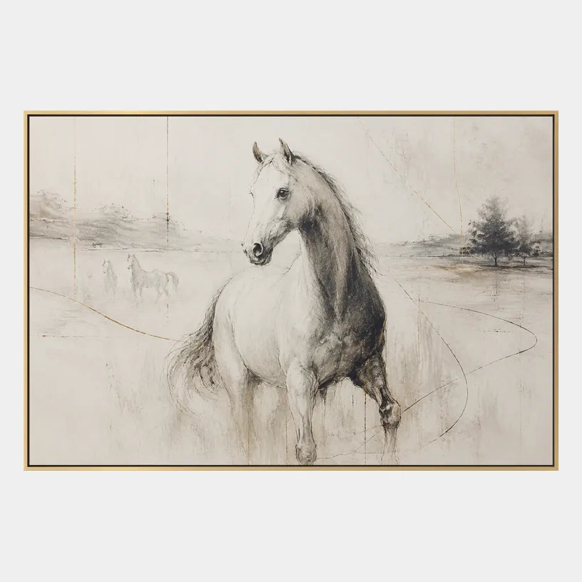Minimalist animals oil painting showing an expressive animal subject rendered with visible brushwork.