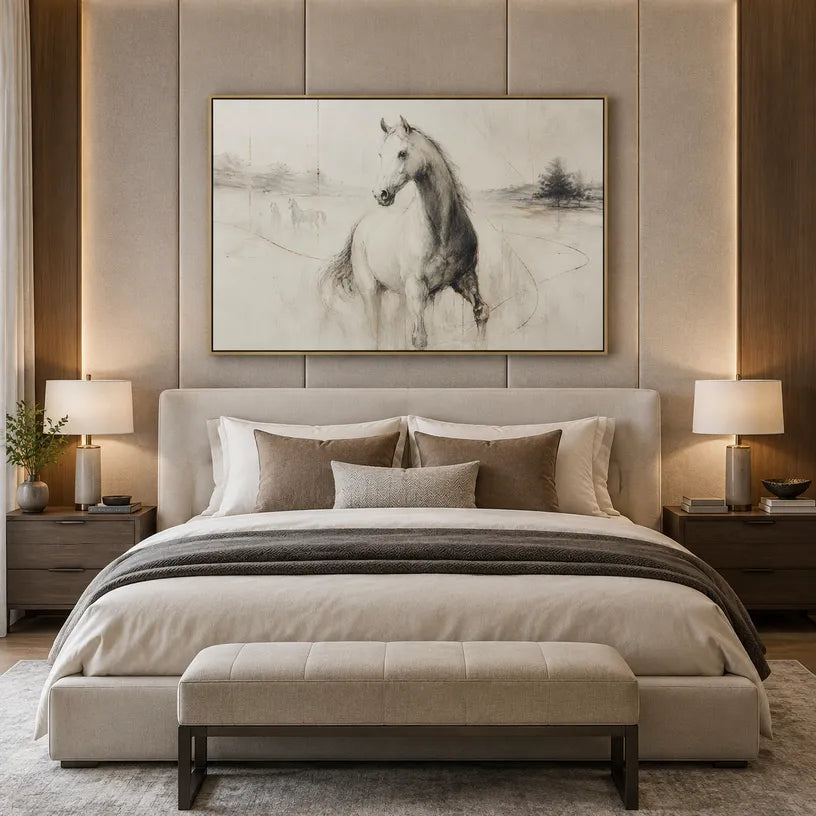 Minimalist animals oil painting showing an expressive animal subject rendered with visible brushwork.