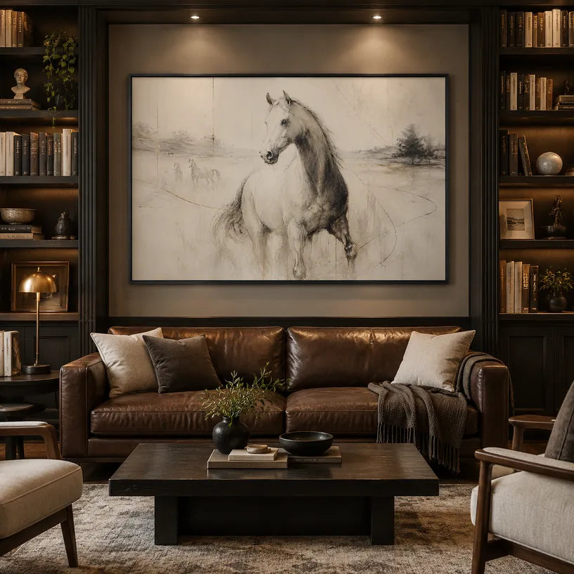 Minimalist animals oil painting showing an expressive animal subject rendered with visible brushwork.