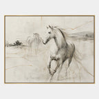 Minimalist animals oil painting showing an expressive animal subject rendered with visible brushwork.
