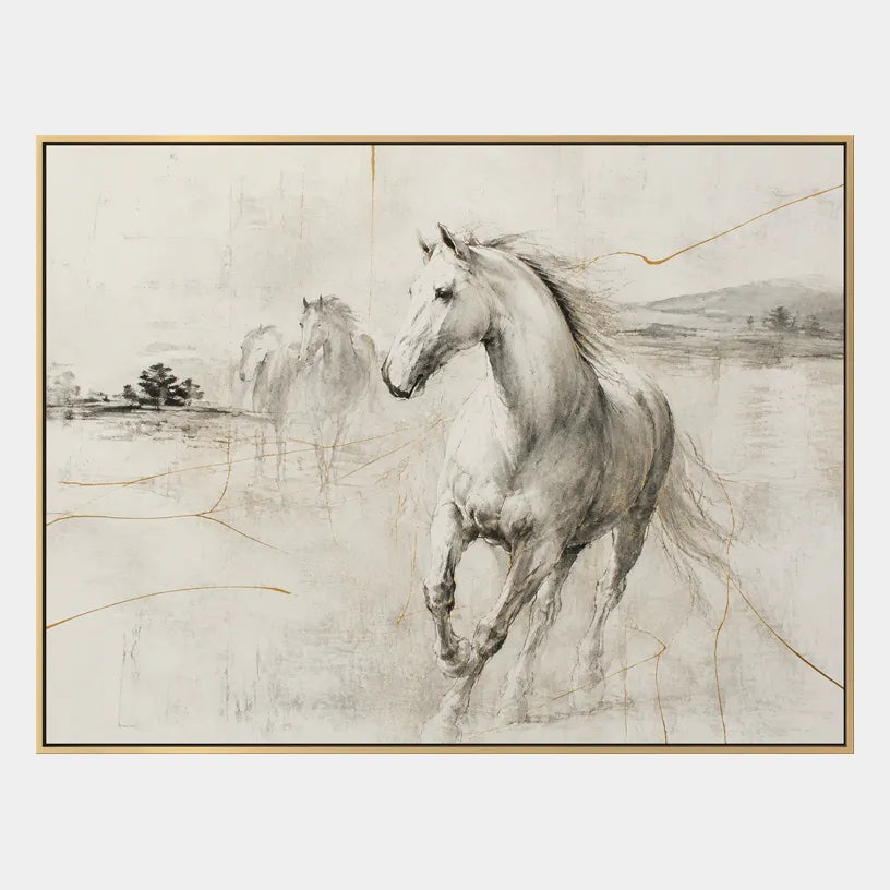 Minimalist animals oil painting showing an expressive animal subject rendered with visible brushwork.