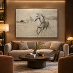 Minimalist animals oil painting showing an expressive animal subject rendered with visible brushwork.