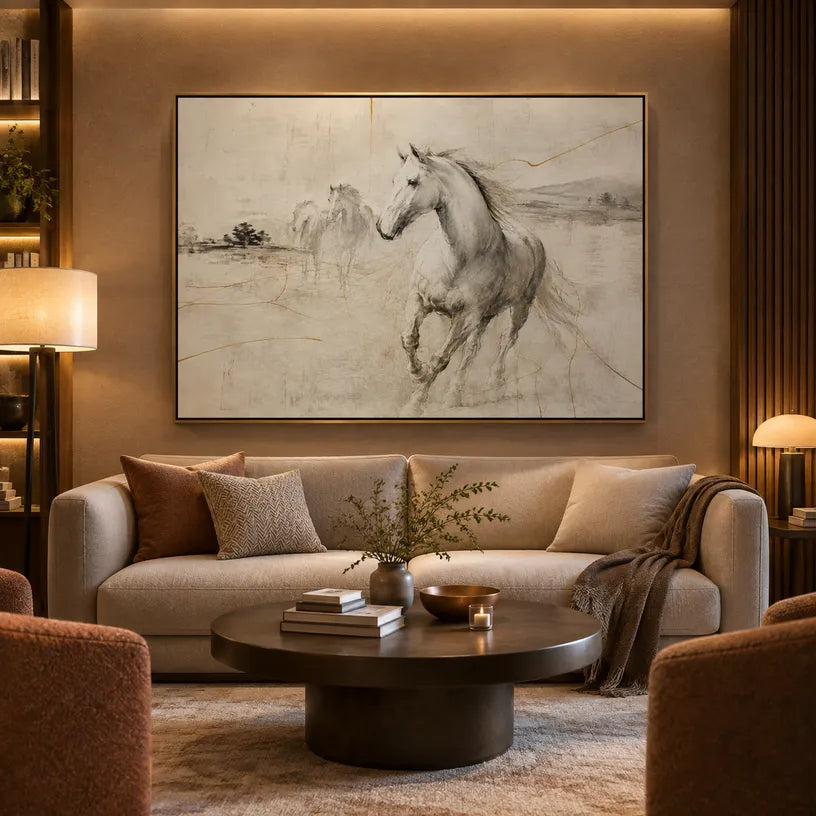 Minimalist animals oil painting showing an expressive animal subject rendered with visible brushwork.
