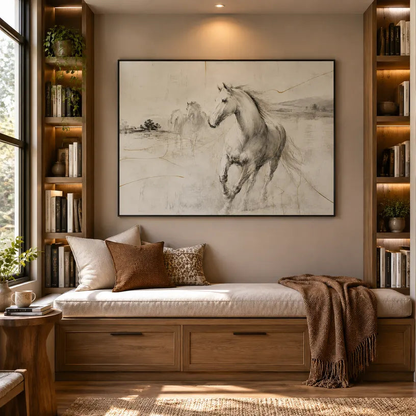 Minimalist animals oil painting showing an expressive animal subject rendered with visible brushwork.