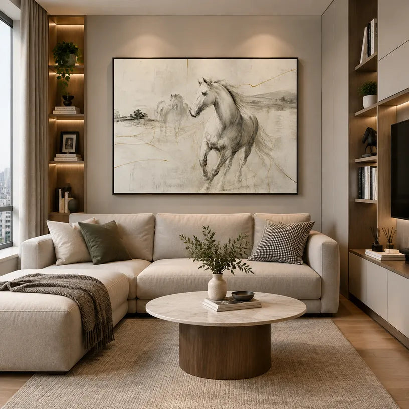 Minimalist animals oil painting showing an expressive animal subject rendered with visible brushwork.