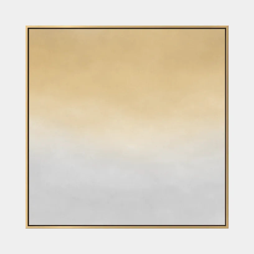 Minimalistisches abstraktes und konzeptuelles Ölgemälde mit geschichteten abstrakten Zeichen, Textur und ausdrucksstarker malerischer Bewegung in einer Beige-Palette.