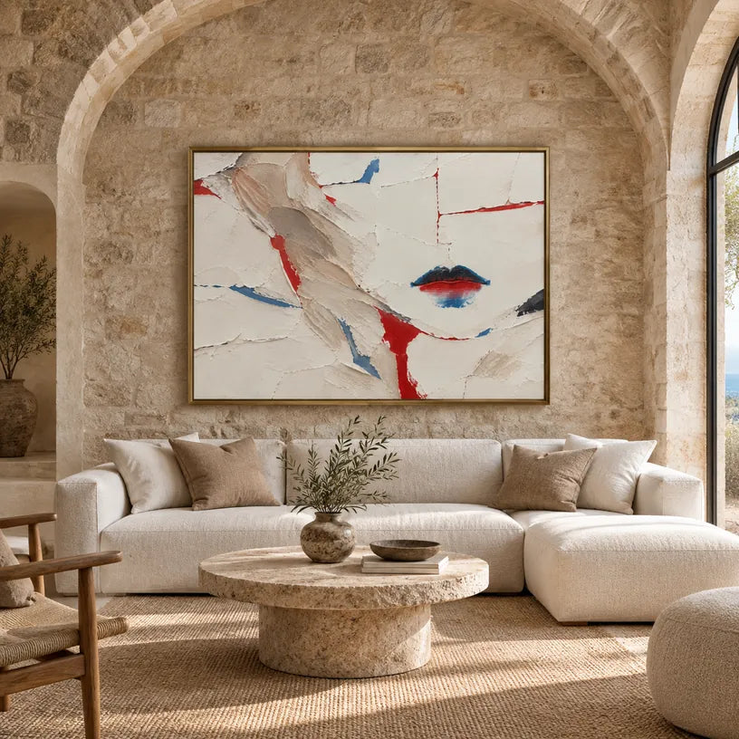 Ritrattistica minimalista e dipinto a olio con figure espressive o ritratti resi con dettagli pittorici in una tavolozza beige.