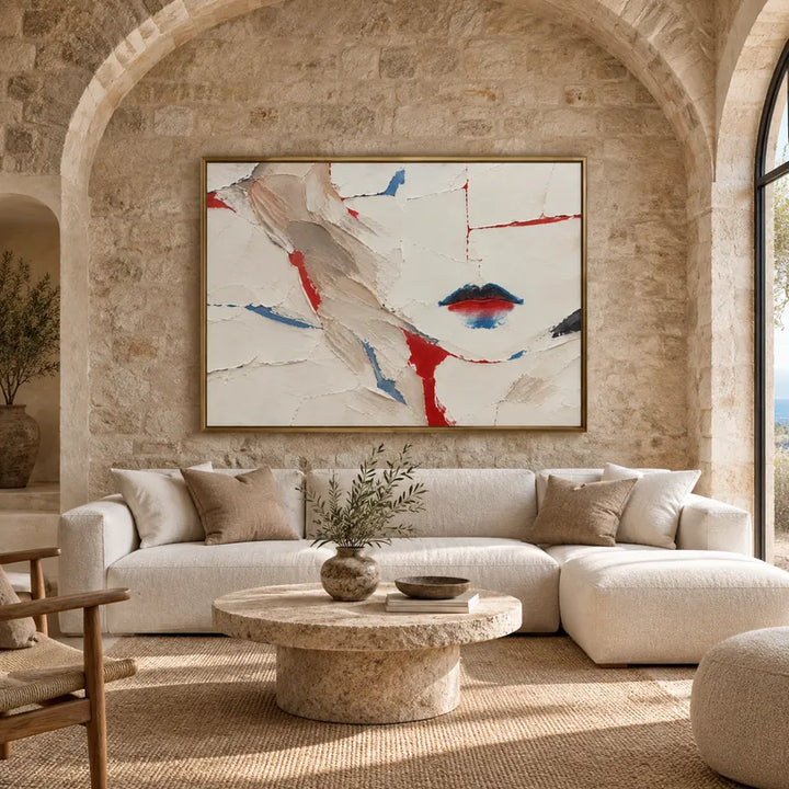 Ritrattistica minimalista e dipinto a olio con figure espressive o ritratti resi con dettagli pittorici in una tavolozza beige.