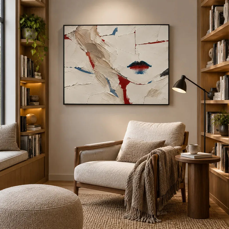 Ritrattistica minimalista e dipinto a olio con figure espressive o ritratti resi con dettagli pittorici in una tavolozza beige.