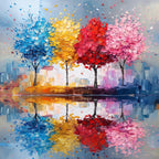 Blossom Skyline Reflection