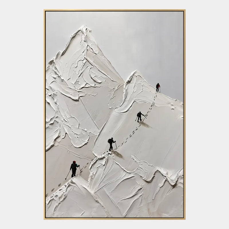 Pittura a olio di paesaggi, paesaggi marini e paesaggi urbani in gesso e struttura con un paesaggio atmosferico, un paesaggio marino o una composizione ispirata alla città in una tavolozza in bianco e nero.