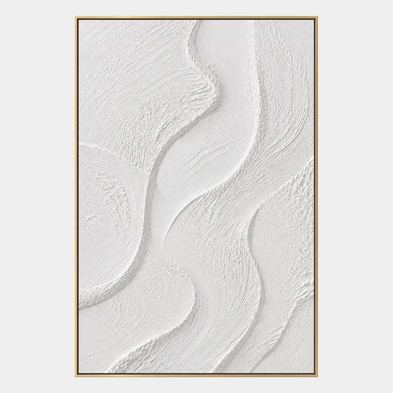 Pittura a olio astratta e concettuale in gesso e texture con segni astratti stratificati, texture e movimento pittorico espressivo in una tavolozza in bianco e nero.