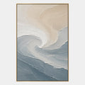 Peinture à l'huile abstraite et conceptuelle en plâtre et texture présentant des marques abstraites superposées, une texture et un mouvement pictural expressif.