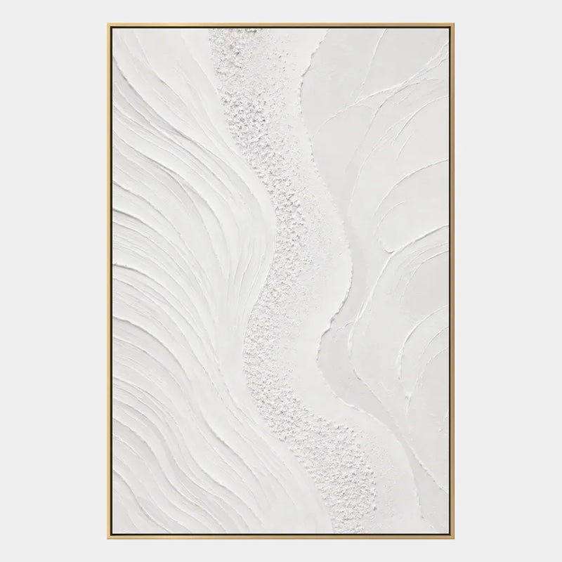 Pittura a olio astratta e concettuale in gesso e texture con segni astratti stratificati, texture e movimento pittorico espressivo.