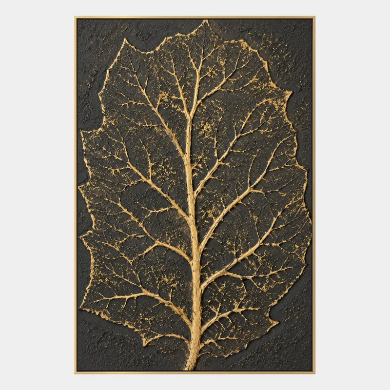 Pittura a olio floreale/botanica e naturale in gesso e texture con forme botaniche, fiori o elementi naturali in una composizione pittorica in una tavolozza in bianco e nero.