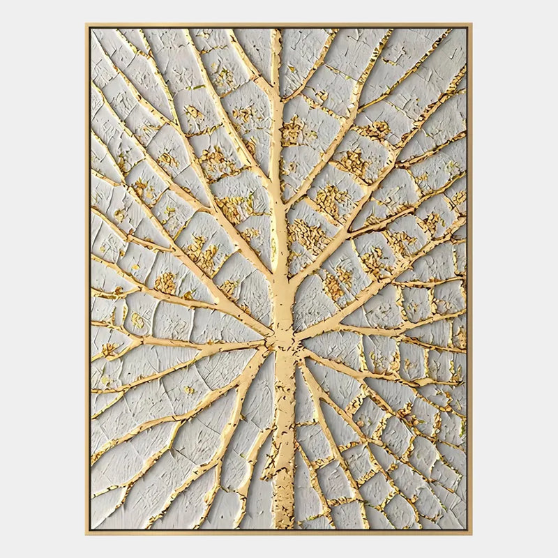 Peinture à l'huile florale/botanique et naturelle en plâtre et texture présentant des formes botaniques, des fleurs ou des éléments naturels dans une composition picturale dans une palette de gris.