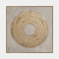 Peinture à l'huile abstraite et conceptuelle en plâtre et texture présentant des marques abstraites superposées, une texture et un mouvement pictural expressif dans une palette de gris.