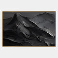 Pintura al óleo de paisajes, paisajes marinos y paisajes urbanos de yeso y textura que presenta una composición atmosférica inspirada en un paisaje, un paisaje marino o una ciudad en una paleta de blanco y negro.