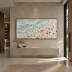 Plaster & Texture abstract oil painting showing layered abstract marks, texture and expressive painterly movement.